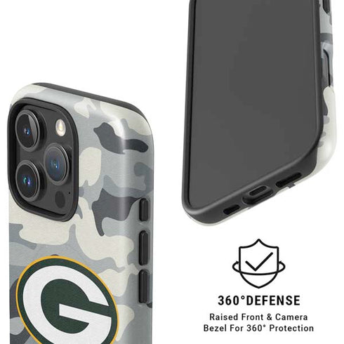 NFL Green Bay Packers Camo iPhone 16 Pro Magsafe Impact Case